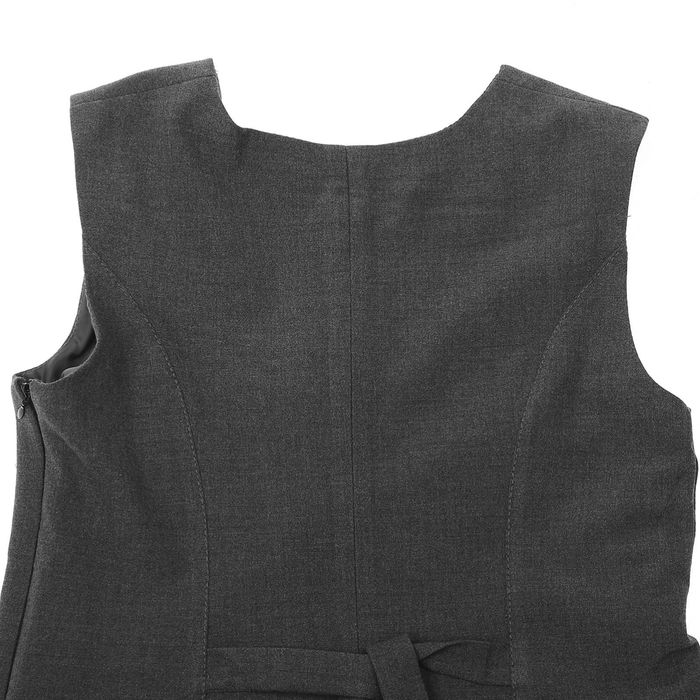 Сарафан для девочки, рост 122 см (7 лет), цвет тёмно-серый 13-001