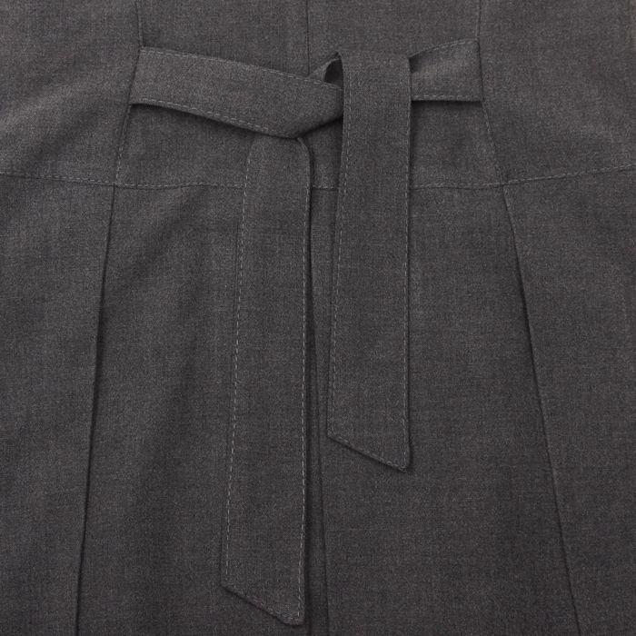 Сарафан для девочки, рост 128 см (8 лет), цвет тёмно-серый 13-002