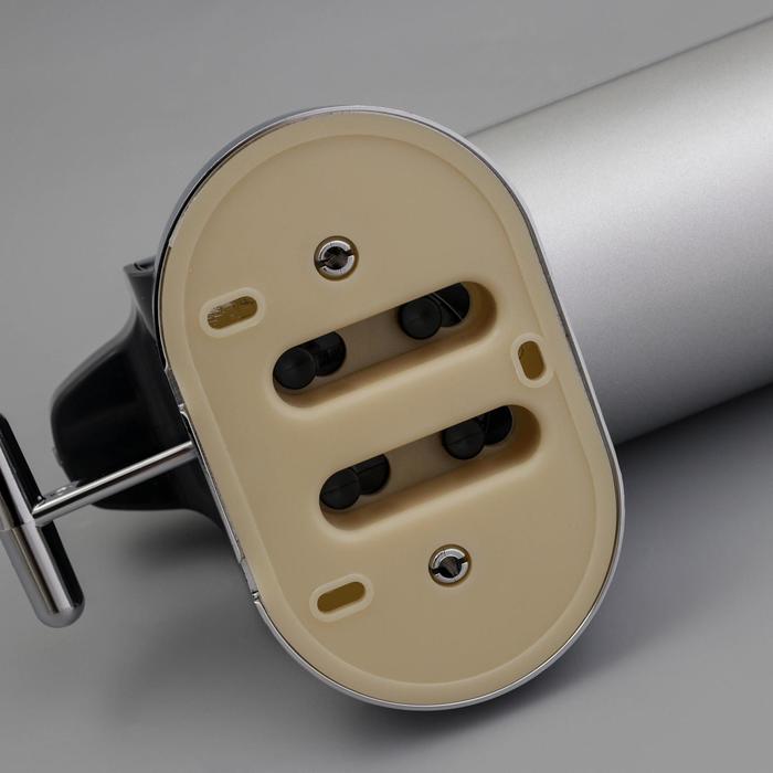 Диспенсер жидкого мыла механический 400 мл, цвет серый