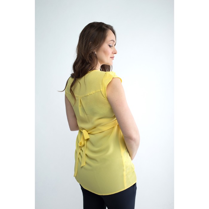 Туника женская для беременных, размер 44, рост 168, цвет жёлтый (арт. 0373)