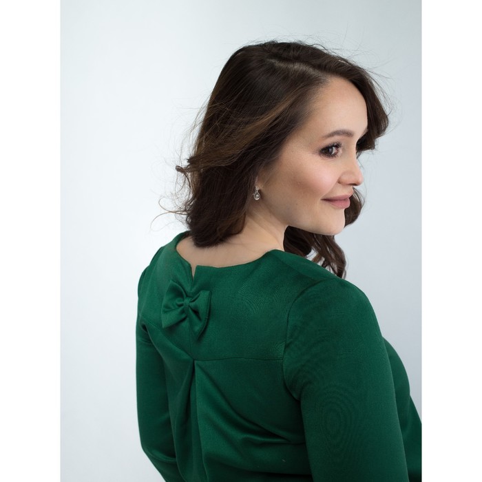 Платье женское для беременных, размер 46, рост 168, цвет зеленый (арт. 0332)