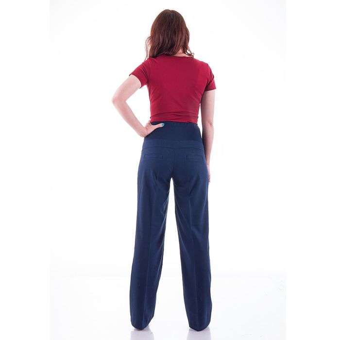 Брюки женские для беременных, размер 50, рост 168, цвет синий (арт. 0111)