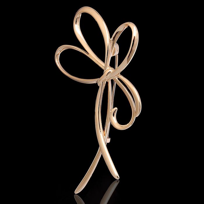 Брошь "Аяла", цвет золотой