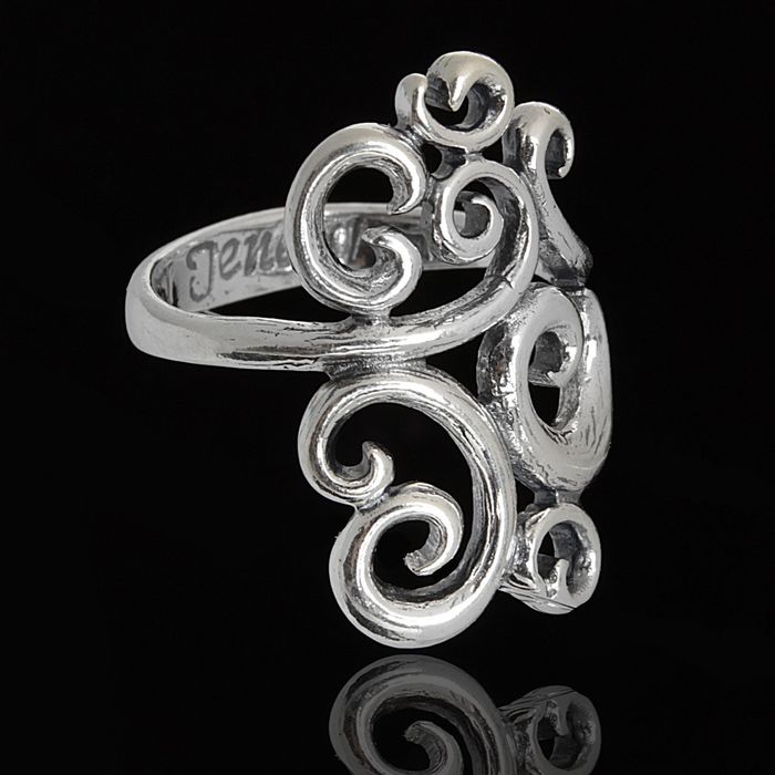 Кольцо "Огюст", размер 16, цвет чернёное серебро