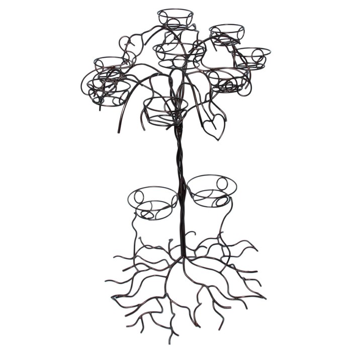 Подставка для цветов напольная "Дерево" на 10 цветков