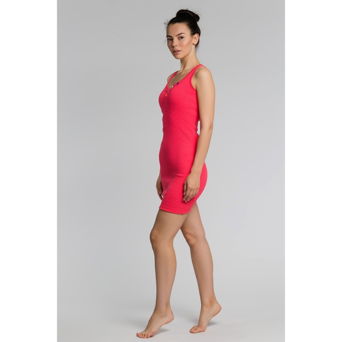 Платье женское, размер 52, цвет коралловый (М-256-15)