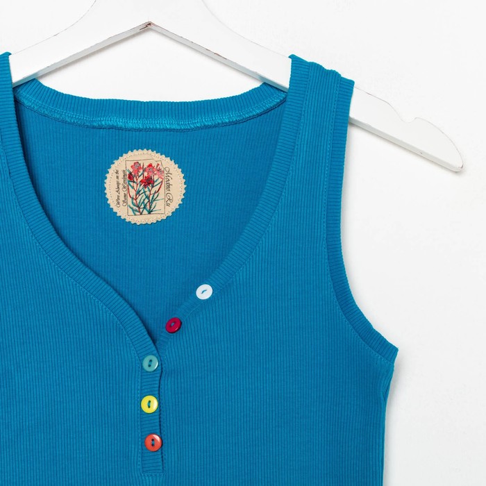 Платье женское, размер 50, цвет бирюзовый (М-256-15)