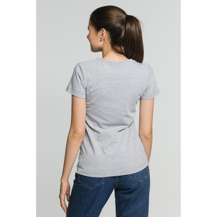 Футболка женская, размер 44, цвет меланж (М-717-02)