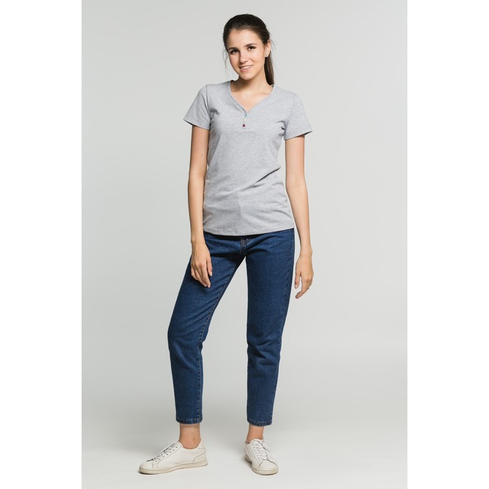 Футболка женская, размер 44, цвет меланж (М-717-02)