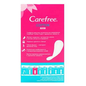 

Прокладки ежедневные «Carefree» с экстрактом хлопка, ароматизированные, 34 шт