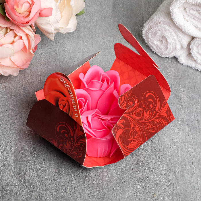 Набор мыльных лепестков "С любовью и нежностью", 4 шт.