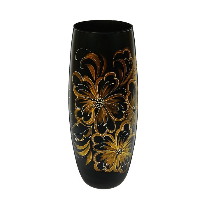 Ваза "Золотой на чёрном" микс