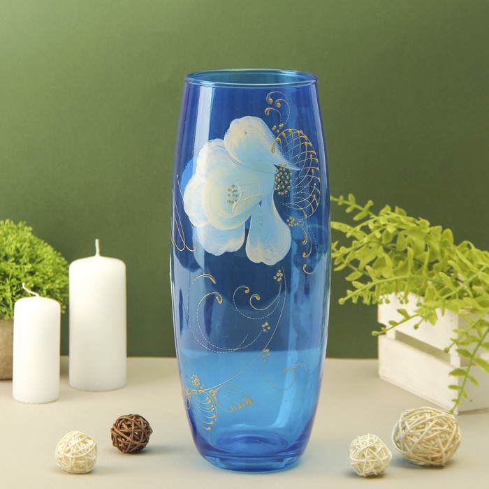 Ваза "Барокко на синем"