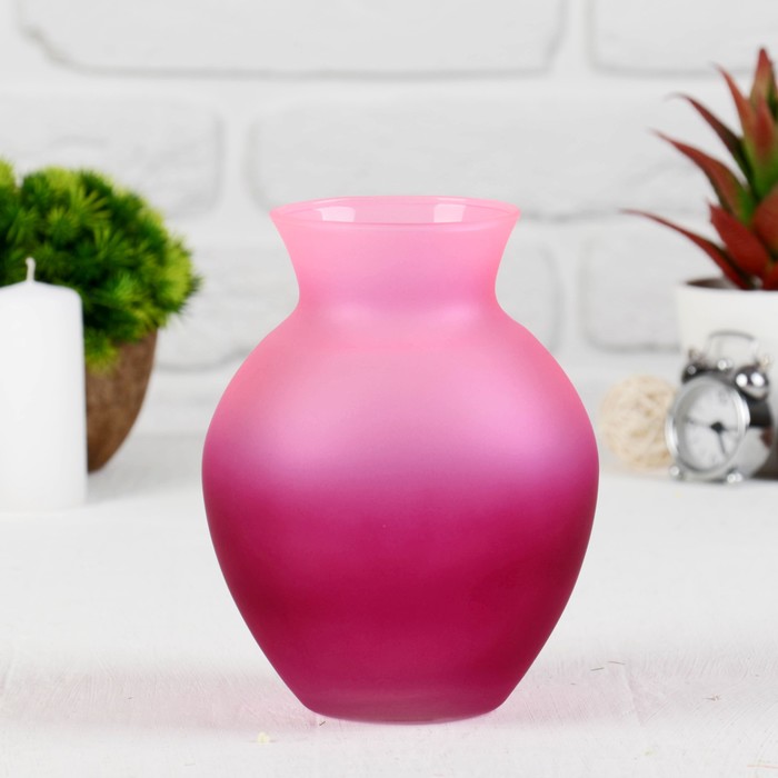 Ваза "Татьяна" радуга, матовая, микс