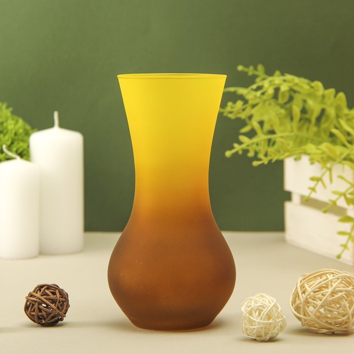 Ваза "Радуга" матовая, крынка, микс