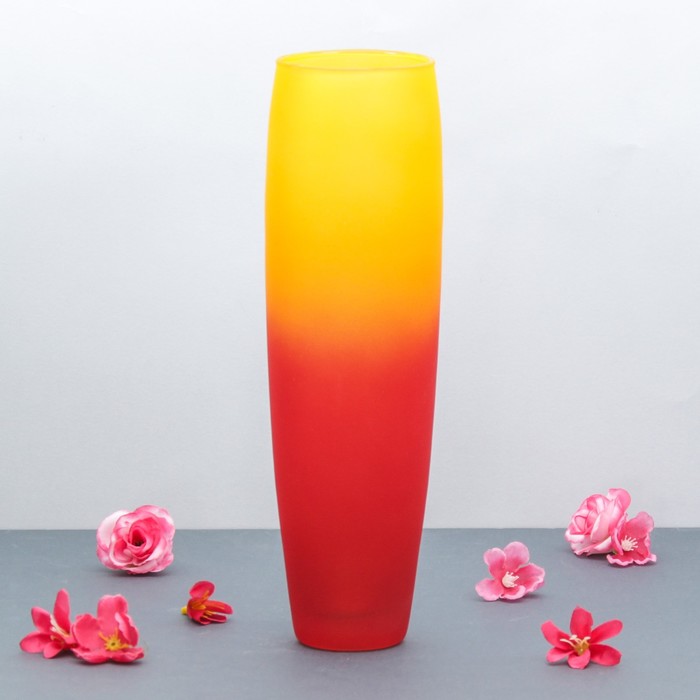 Ваза "Фино" радуга, матовая, микс