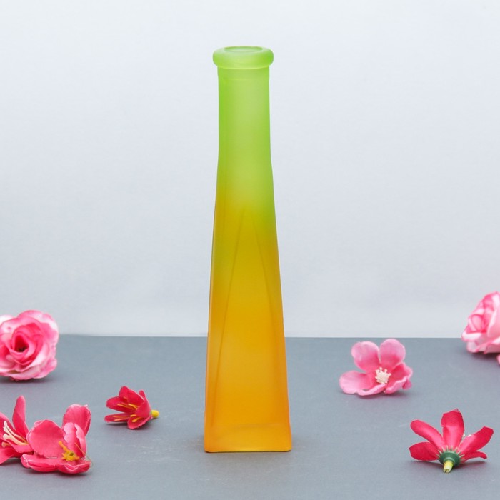 Ваза "Стрелки" радуга, матовая, микс