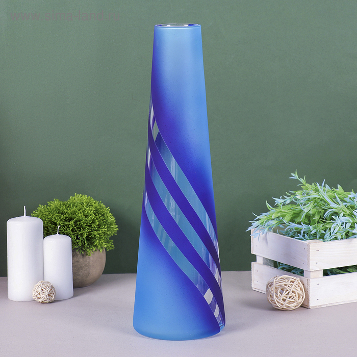 Ваза Фентези коническая б. 39см МИКС ваза коническая hakbijl glass conical 50см