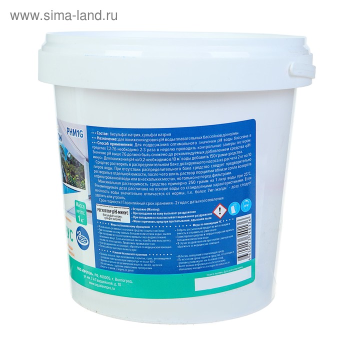 

Регулятор pH-минус Aqualeon гранулы, 1 кг