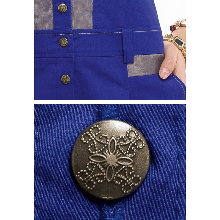 Сарафан женский, размер L, цвет тёмно-синий