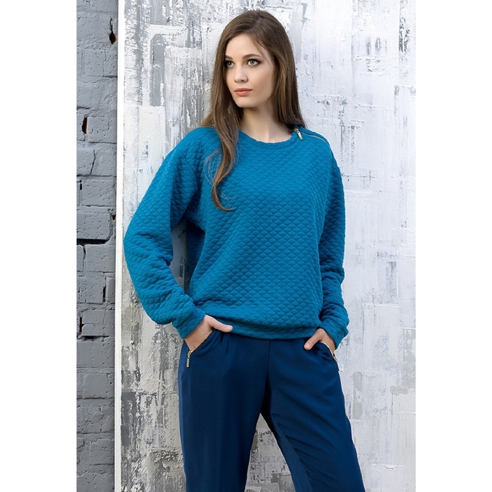 Джемпер женский, размер XS, цвет лазурный