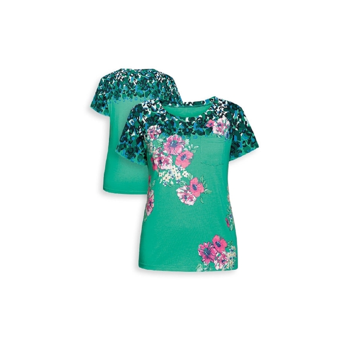 Футболка женская, размер XS, цвет изумрудный