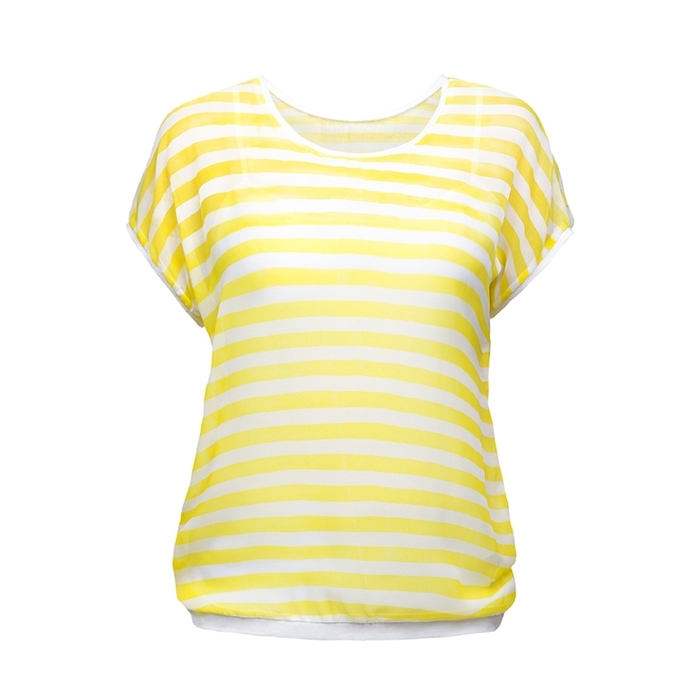 Футболка женская, размер XL, цвет лимонный