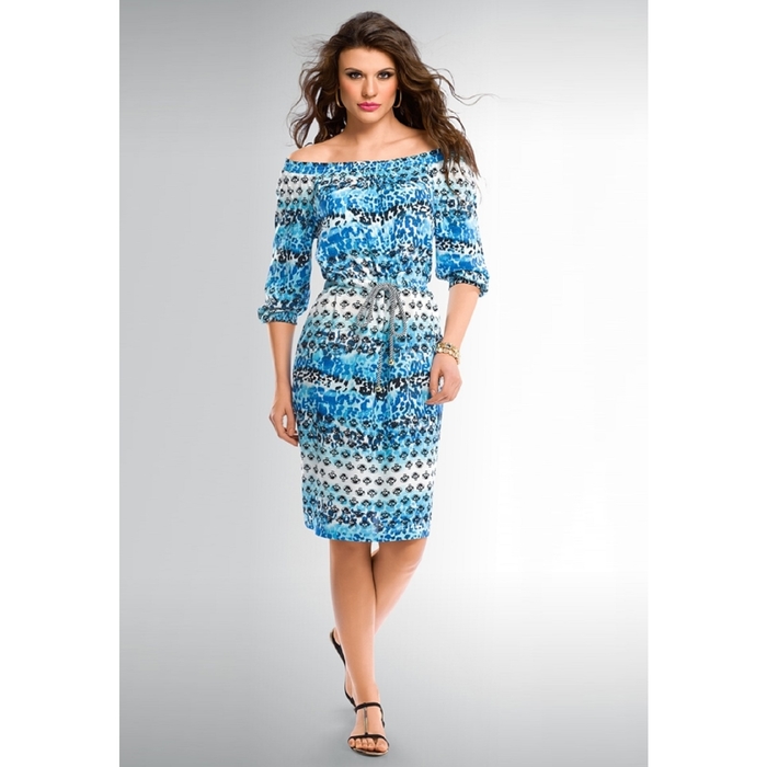 Платье женское, размер XS, цвет голубой