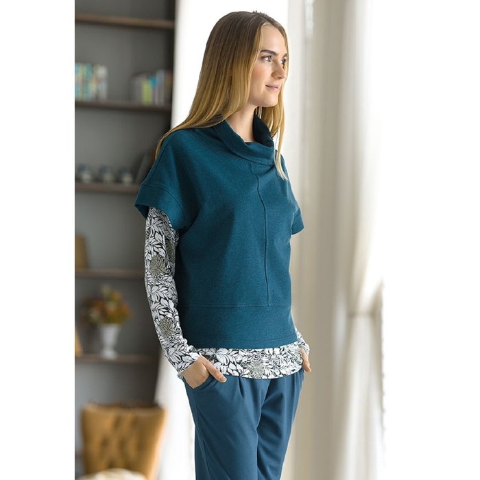 Брюки женские, размер S, цвет серо-голубой