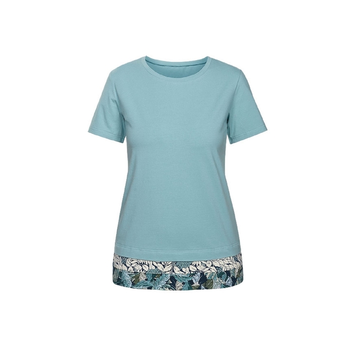 Футболка женская, размер XS, цвет светло-голубой