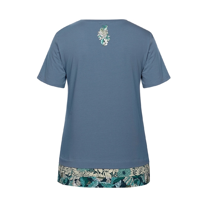 Футболка женская, размер XS, цвет серо-голубой