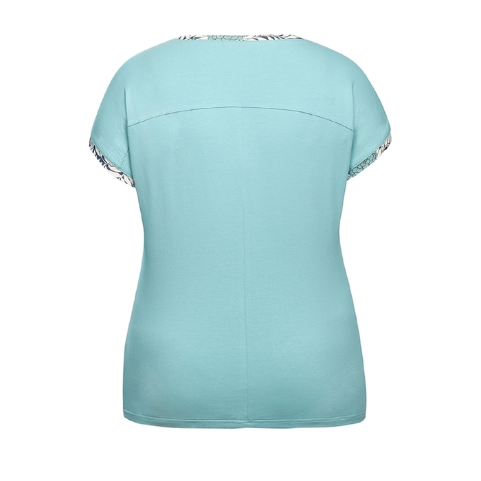 Футболка женская, размер ХХL, цвет светло-голубой