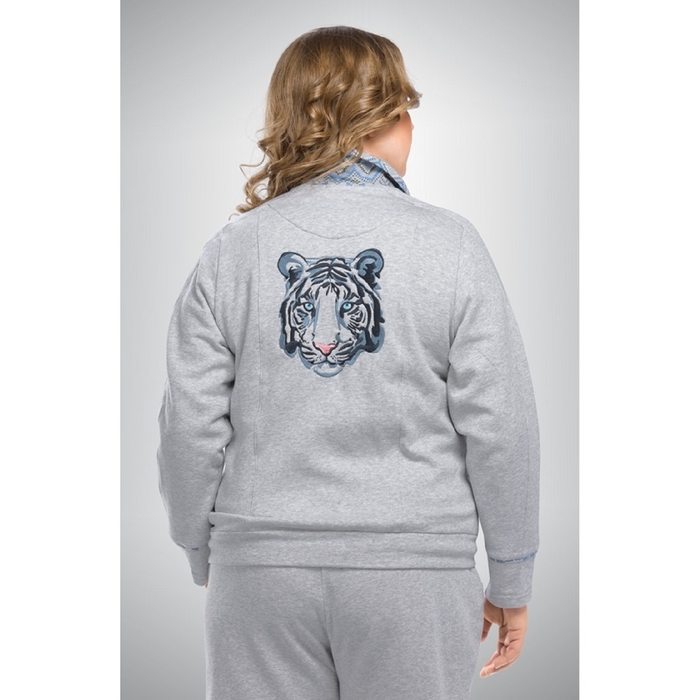 Комплект женский, размер L, цвет серый меланж