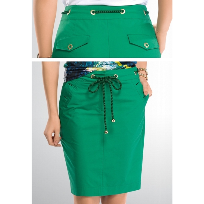 Юбка женская, размер S, цвет зелёный