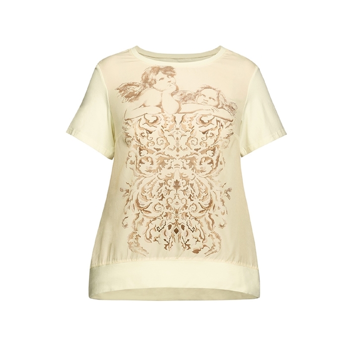 Футболка женская, размер 3ХL, цвет молочный