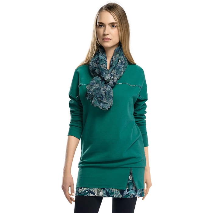 Джемпер женский, размер XS, цвет изумрудный