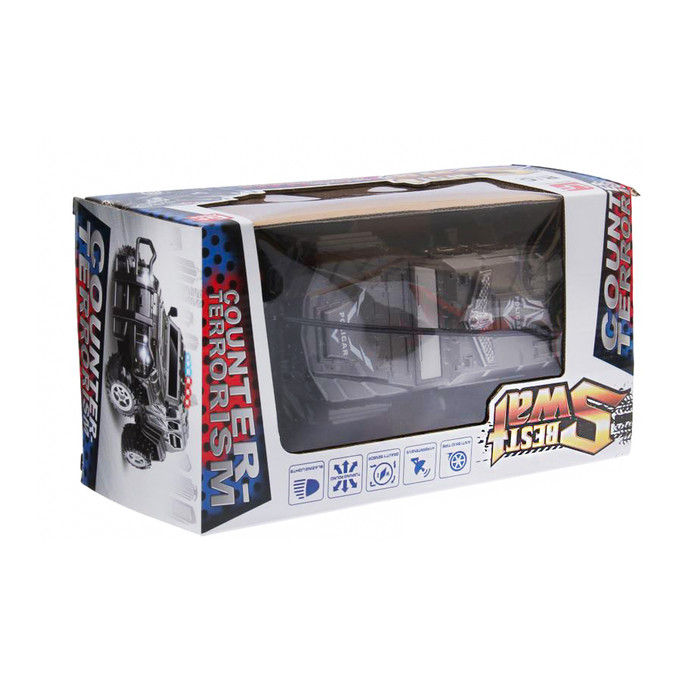 Джип радиоуправляемый "Спецназ", световые эффекты, работает от батареек, цвета МИКС