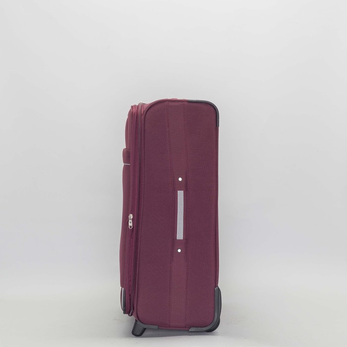 Чемодан с увеличением объёма, большой, 28", 106 л, 2 колеса, цвет красный