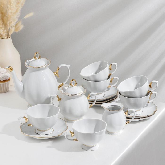 Сервиз чайный «Елена», 15 предметов чайный сервиз top art studio жардан беж 15 предметов