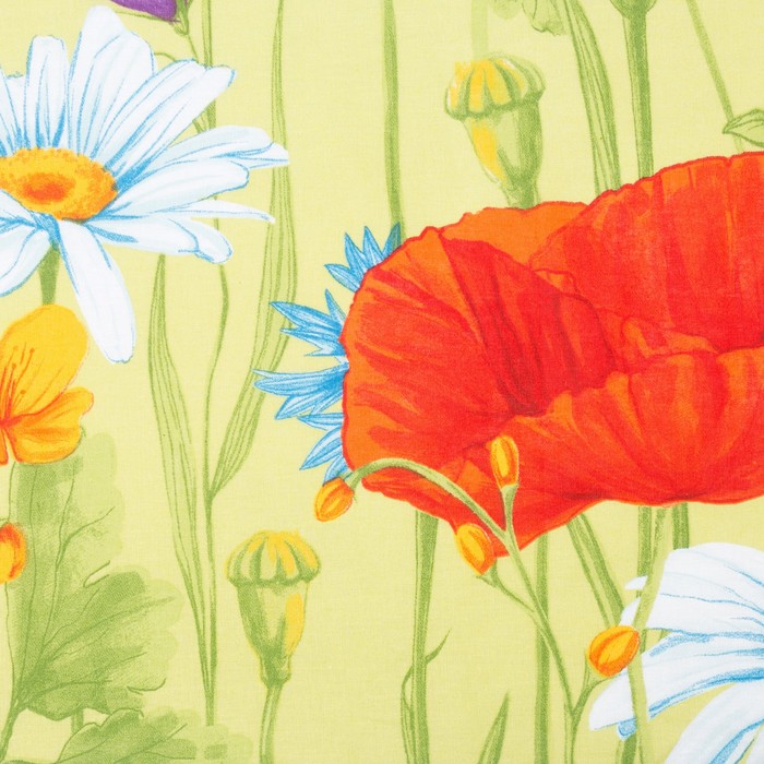 Постельное бельё "Этель" евро Русское поле, размер 200х217 см, 220х240 см, 70х70 см - 2 шт., 100% хлопок, бязь, 125 г/м2