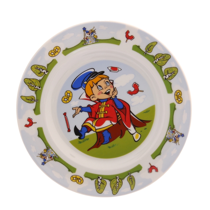 Тарелка мелкая 20 см "Вовка в тридевятом царстве"