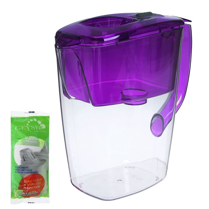 Фильтр-кувшин 4 л "Гейзер. Орион", цвет сиреневый