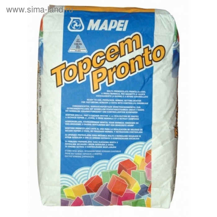 Быстросохнущая стяжка Topcem Pronto, 25 кг
