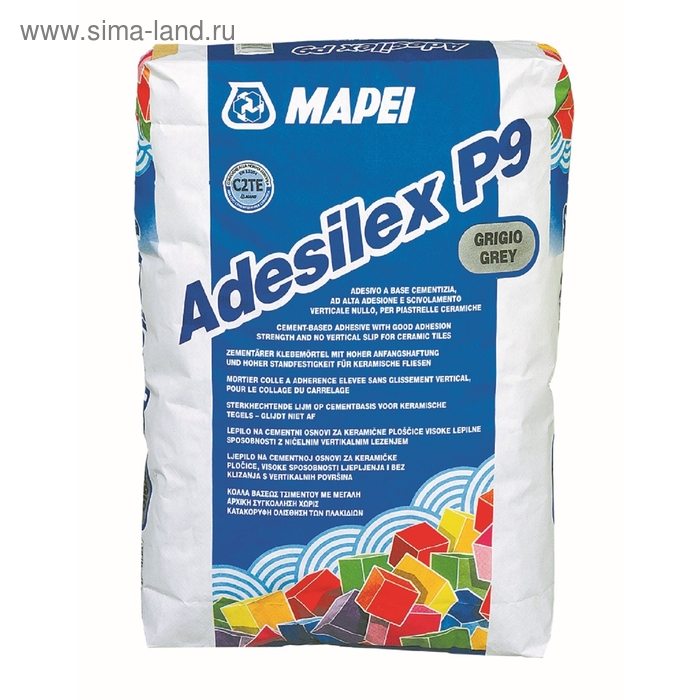Клей для плитки Adesilex P9, серый, 25 кг