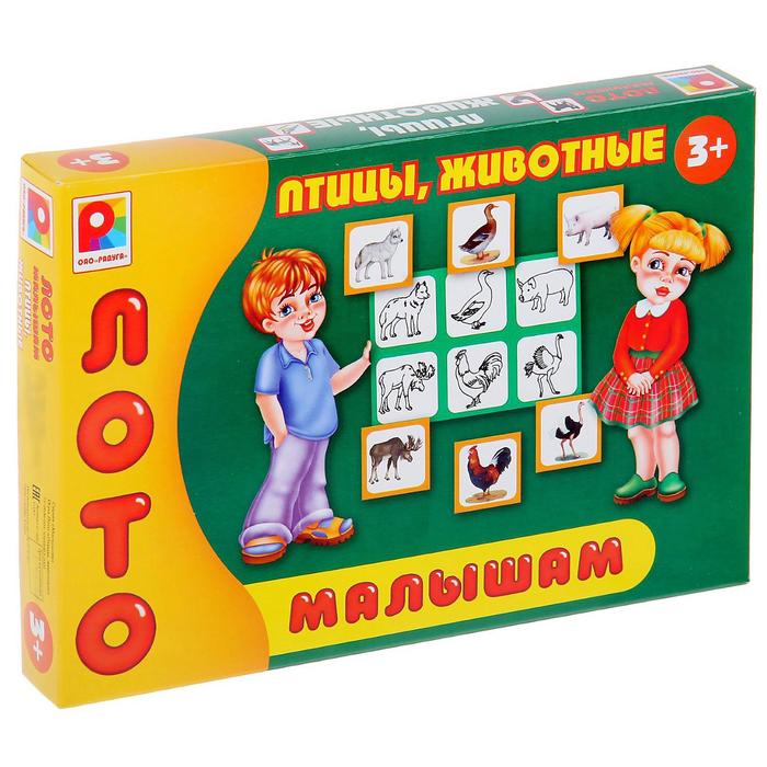 Лото "Птицы, животные"