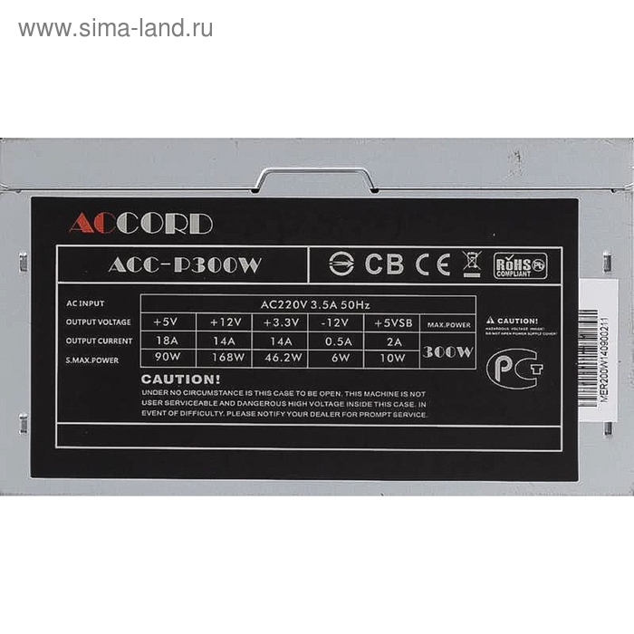 фото Блок питания accord atx 300w acc-p300w