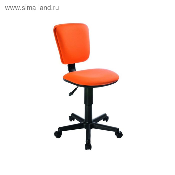 Кресло детское, оранжевое, CH-204NX/26-291 кресло детское бюрократ ch 204nx синий космопузики крестовина пластик