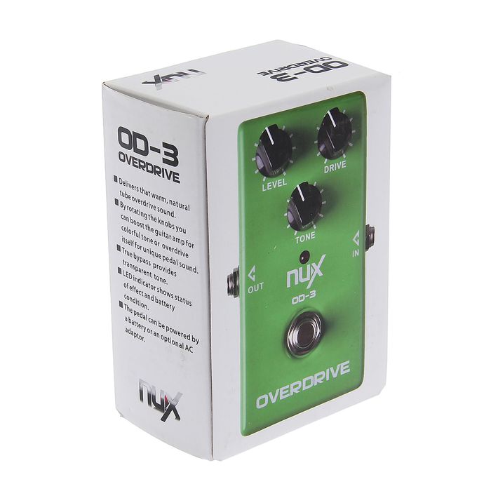 Педаль эффектов "Vintage Overdrive". Эффект лампового перегруза (овердрайв)