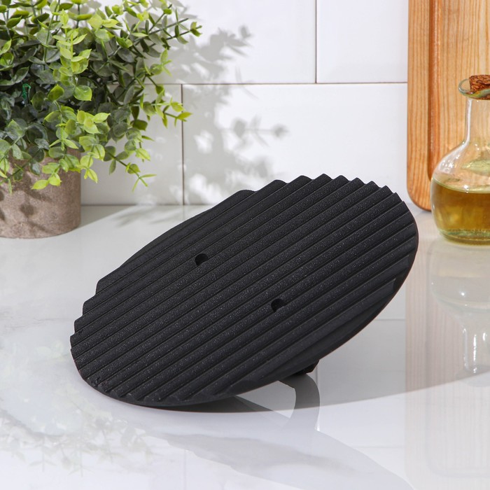 Сковорода-гриль 28х6 см литая, с бакелитовой ручкой, чугунная крышка МИКС