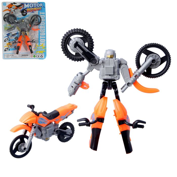 Робот-трансформер «Мотобот», цвета МИКС